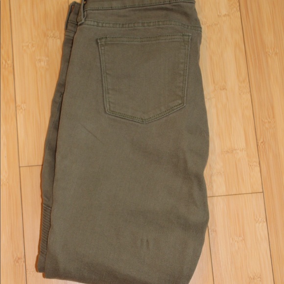 J. Crew Army Green Jeans - Picture 6 of 7